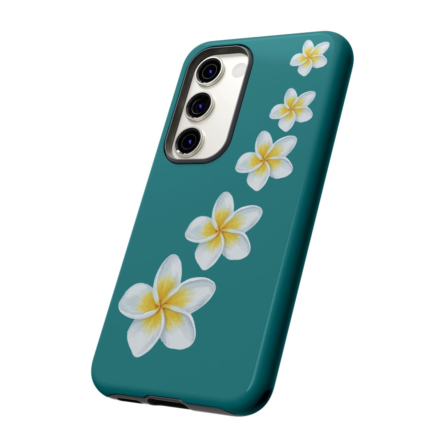 Flower Me Teal Durable Phone Case