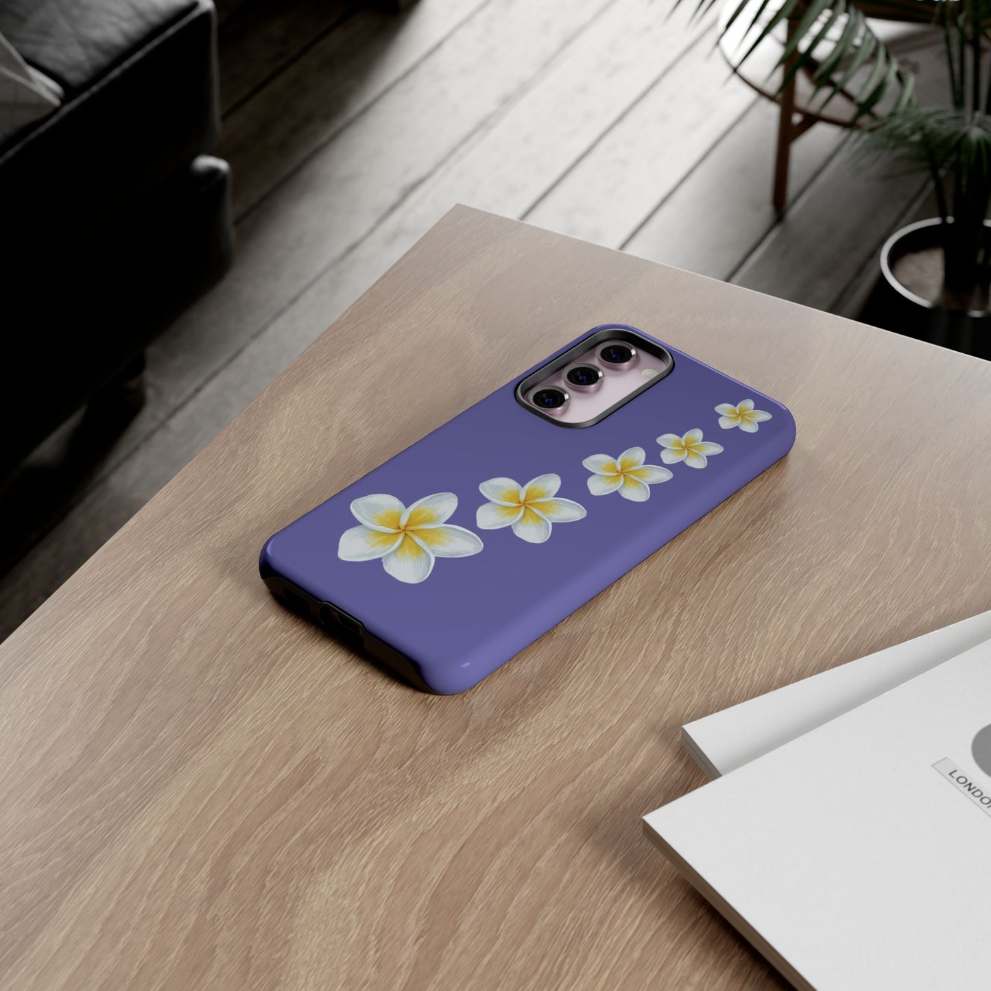 Flower Me Indigo Durable Phone Case
