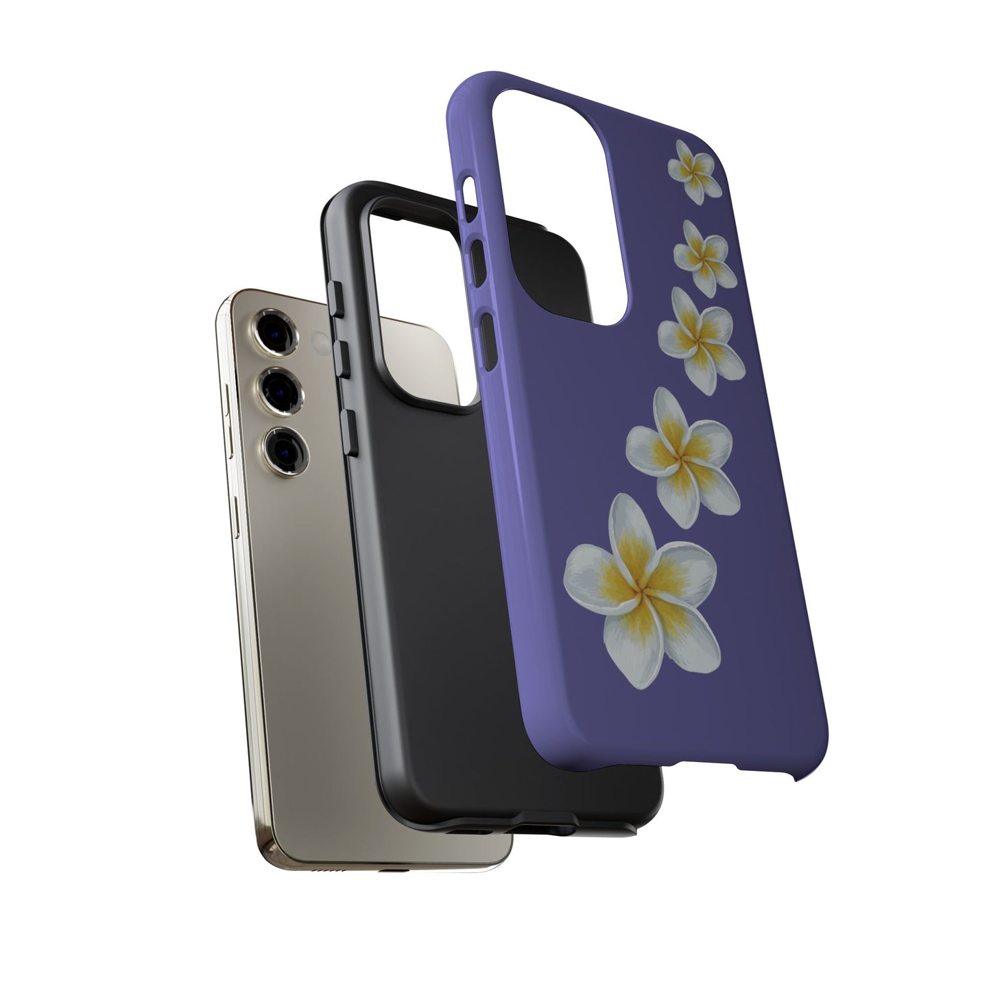 Flower Me Indigo Durable Phone Case