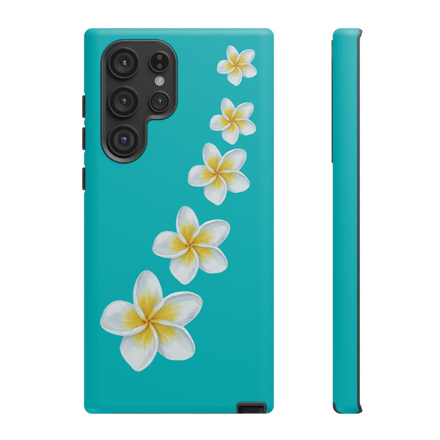 Flower Me Blue Durable Phone Case