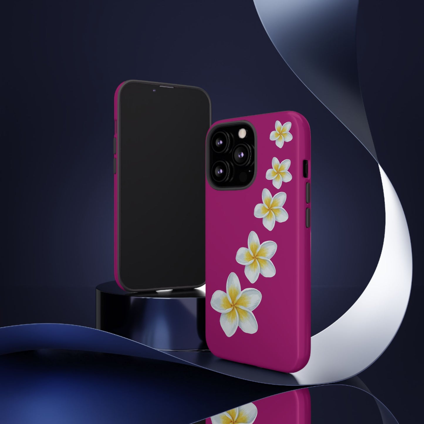 Flower Me Fuchsia Durable Phone Case