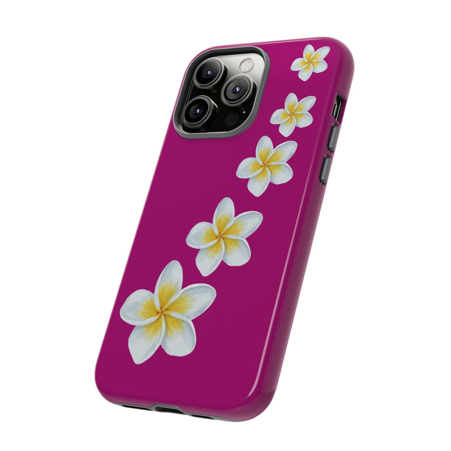 Flower Me Fuchsia Durable Phone Case
