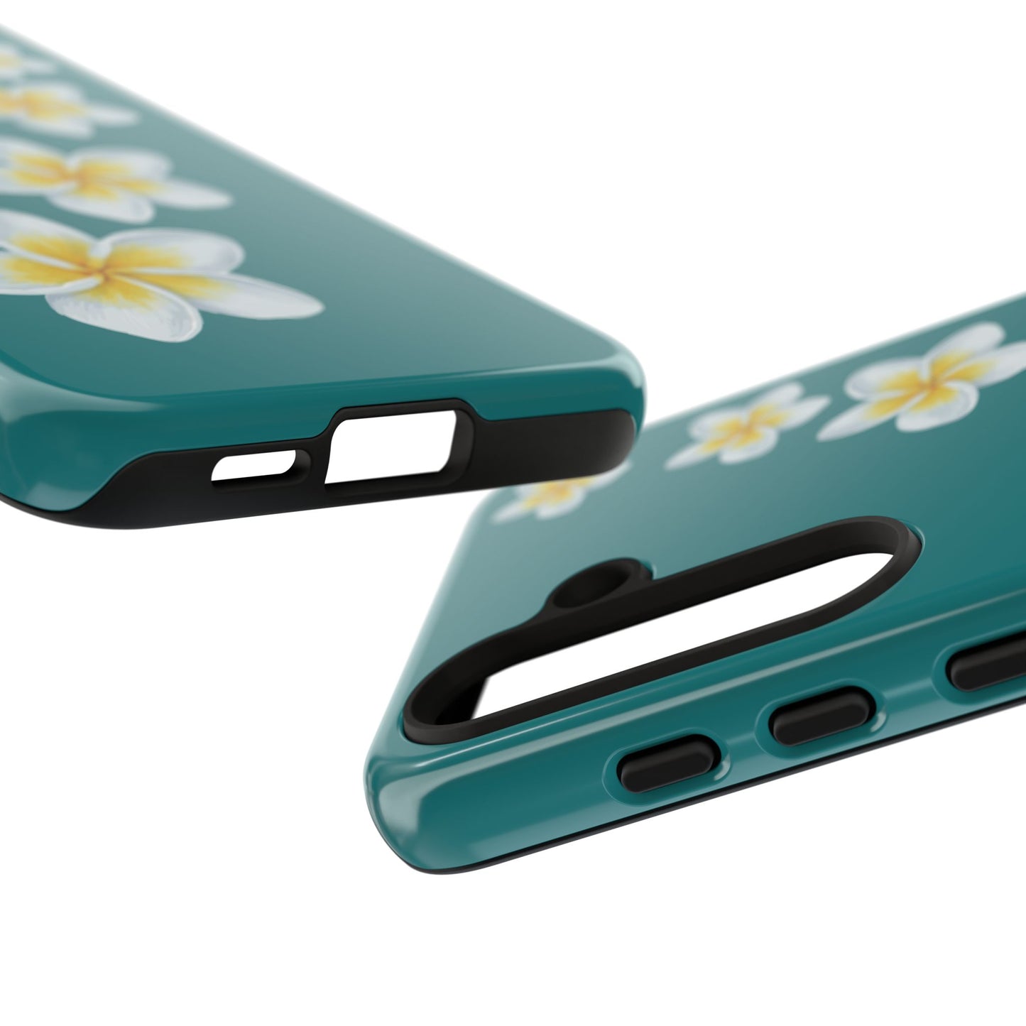 Flower Me Teal Durable Phone Case