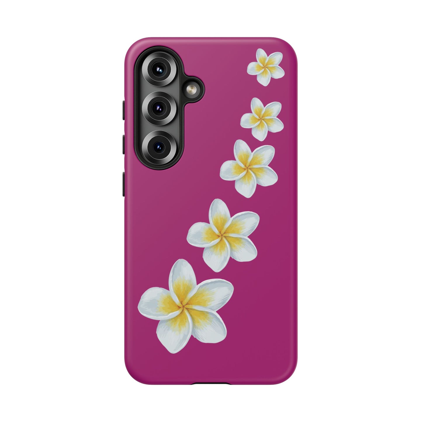 Flower Me Fuchsia Durable Phone Case