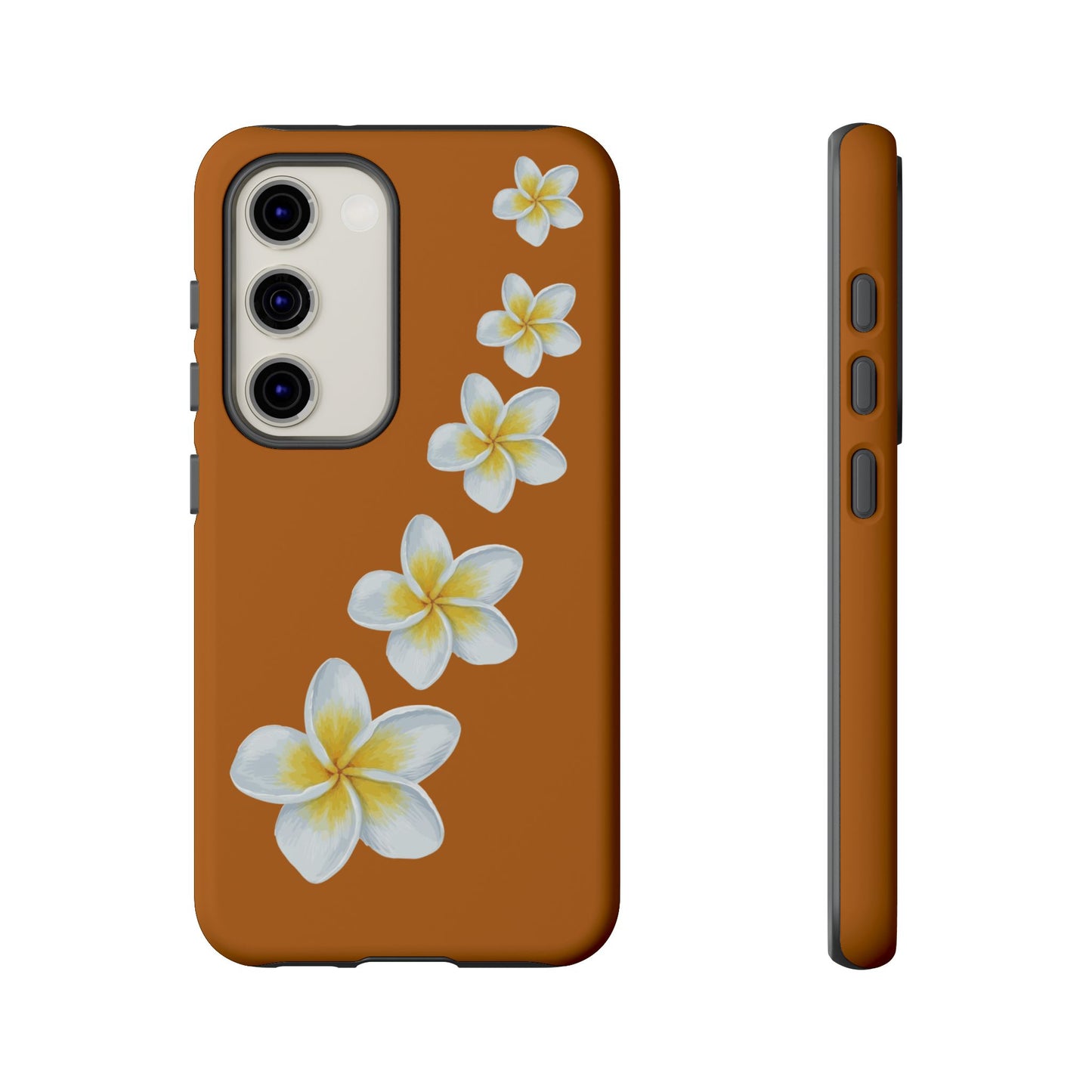 Flower Me Orange Durable Phone Cases
