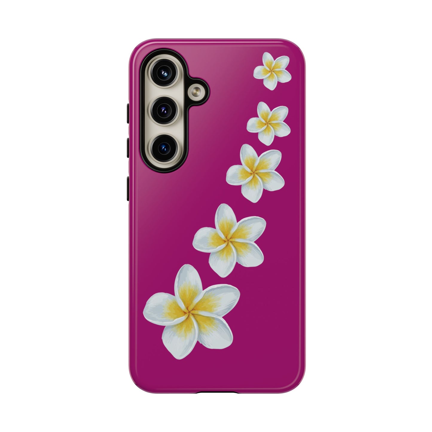 Flower Me Fuchsia Durable Phone Case