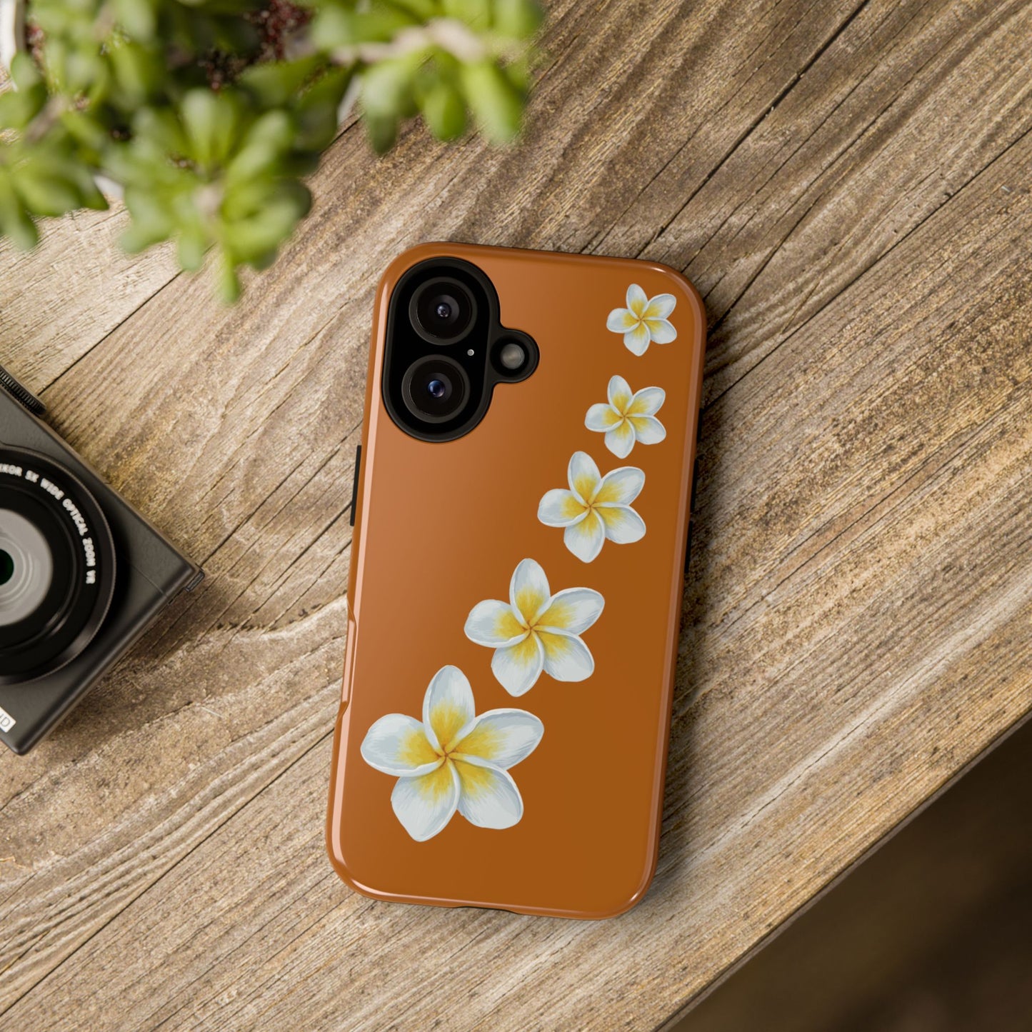 Flower Me Orange Durable Phone Cases