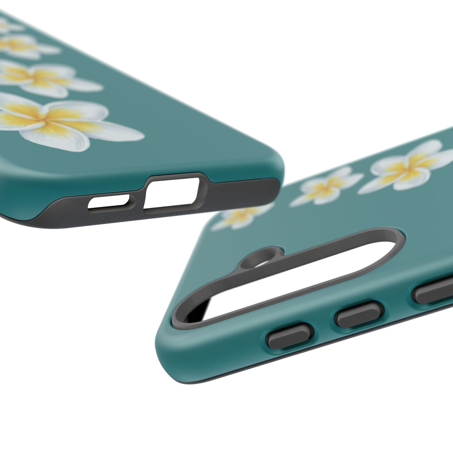 Flower Me Teal Durable Phone Case