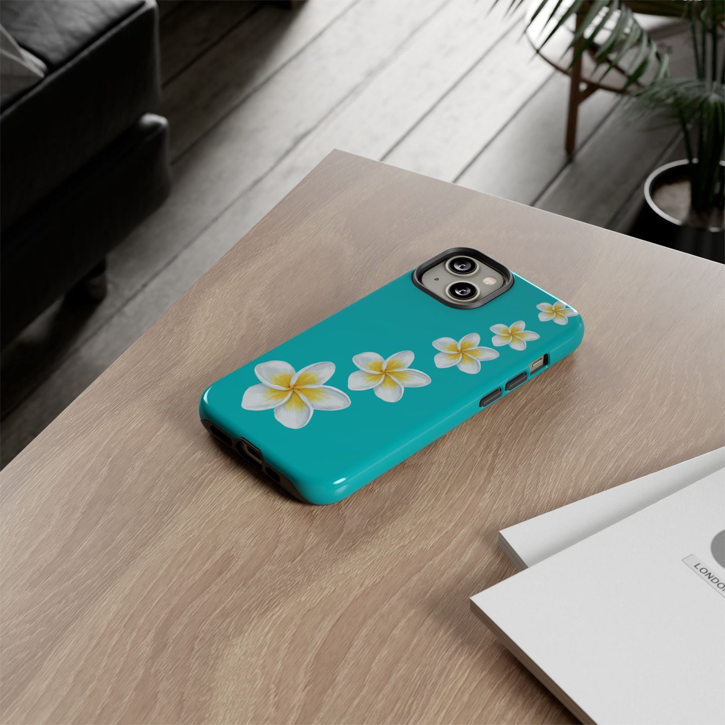 Flower Me Blue Durable Phone Case