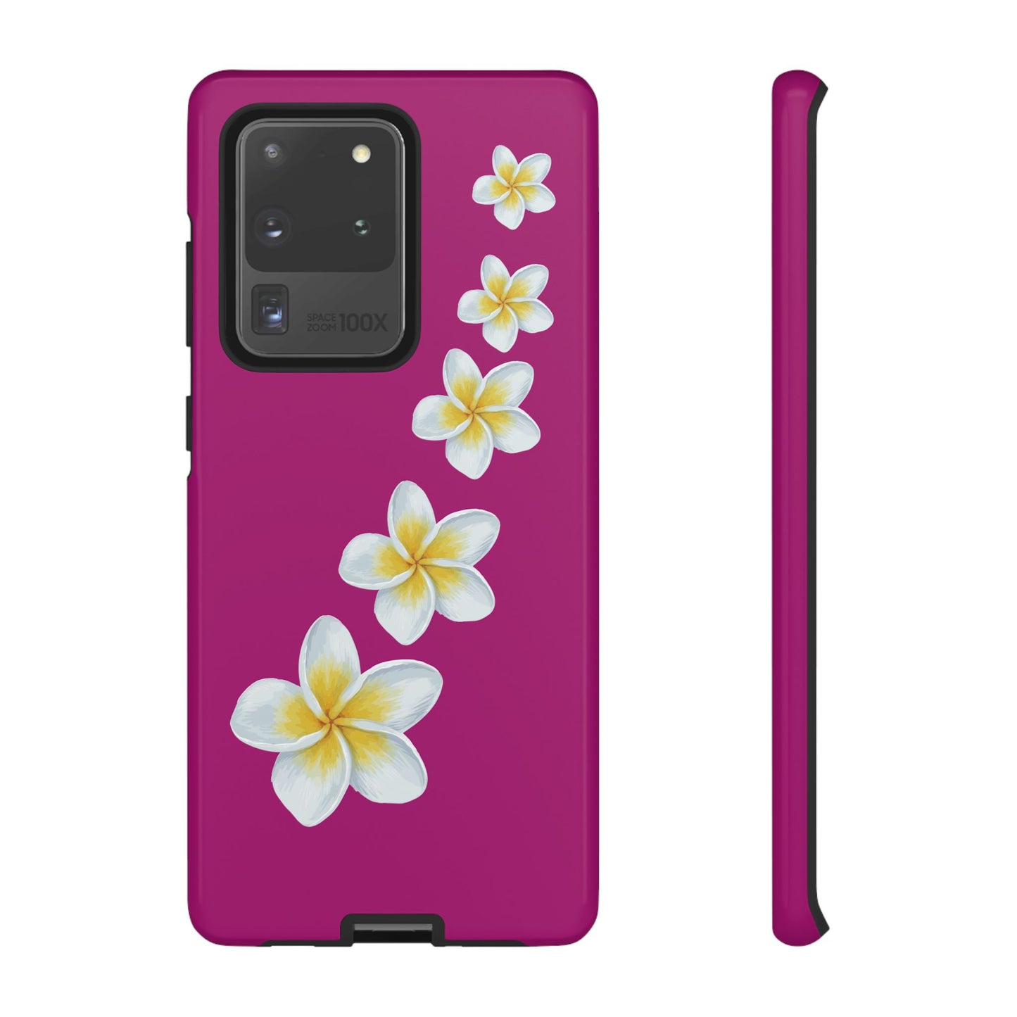 Flower Me Fuchsia Durable Phone Case