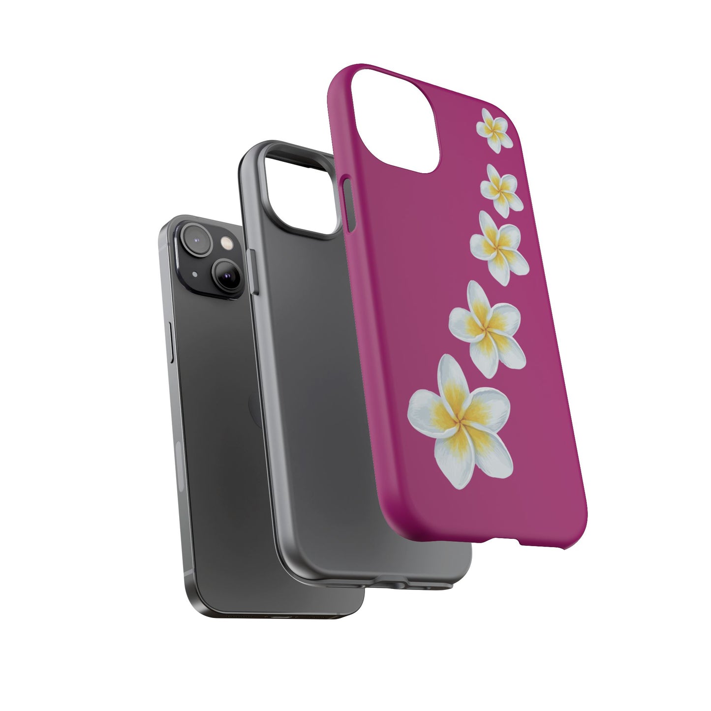 Flower Me Fuchsia Durable Phone Case