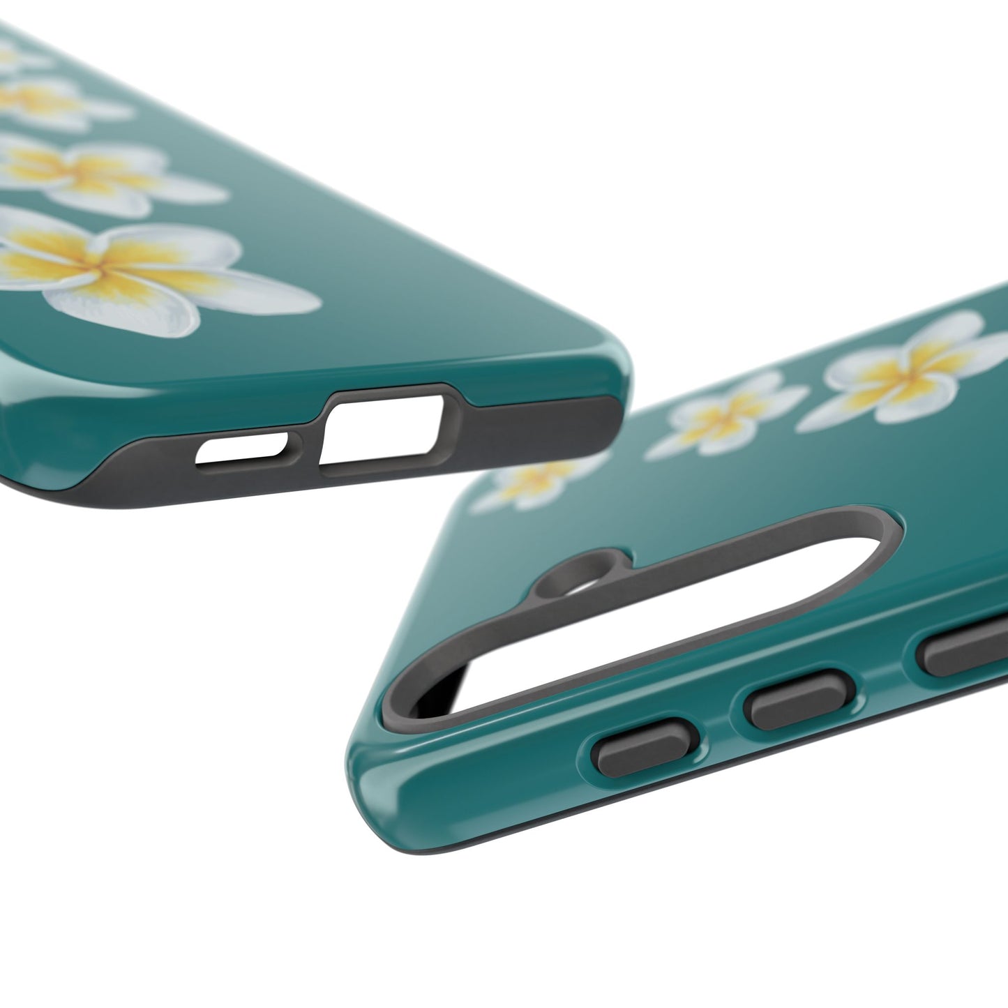 Flower Me Teal Durable Phone Case
