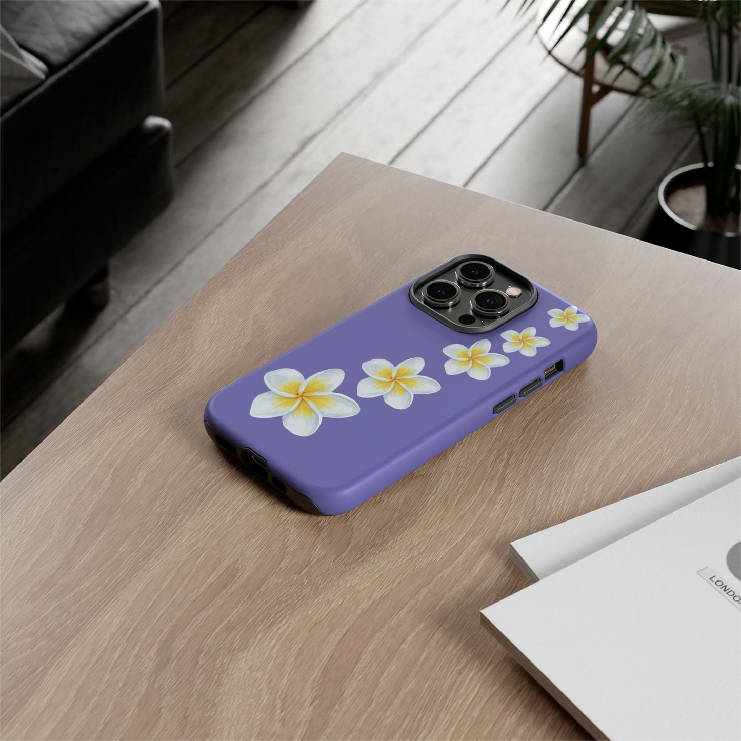 Flower Me Indigo Durable Phone Case