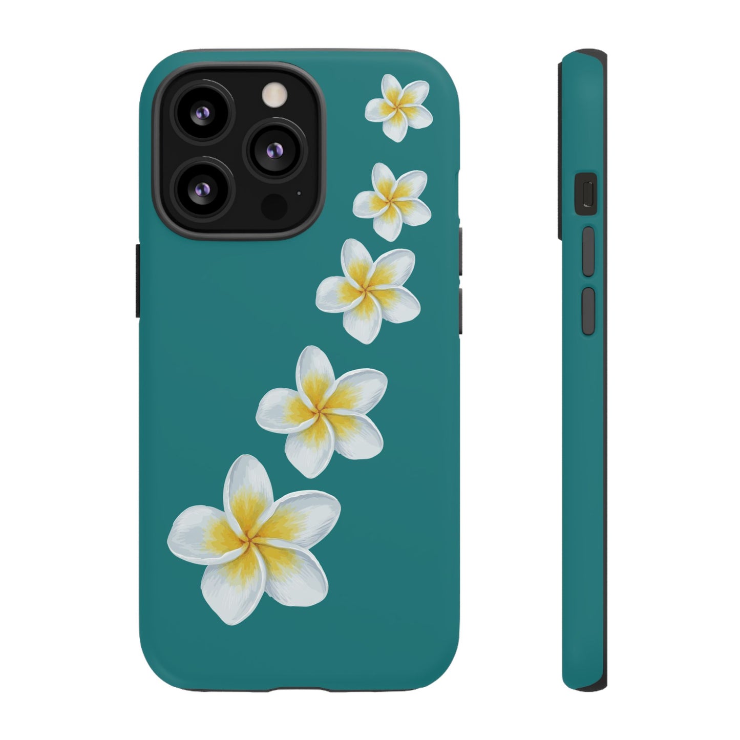 Flower Me Teal Durable Phone Case