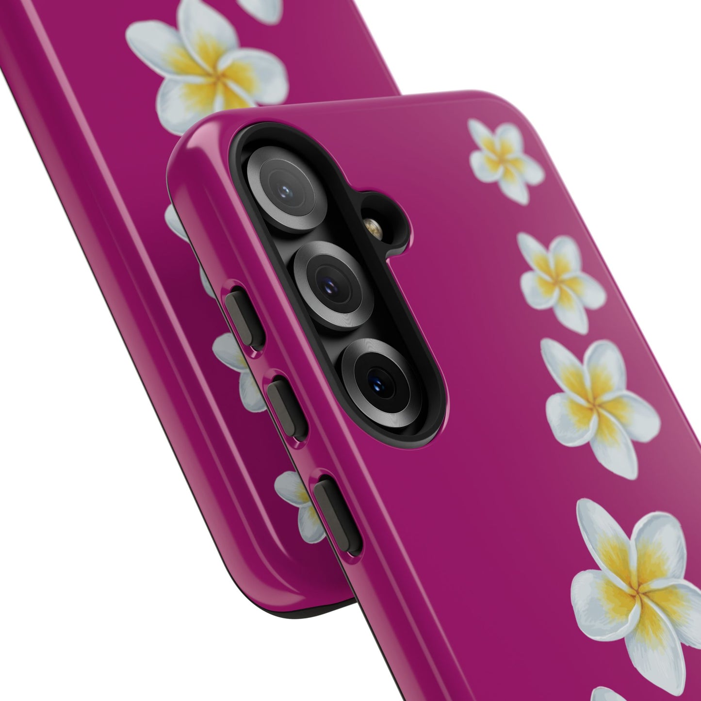 Flower Me Fuchsia Durable Phone Case