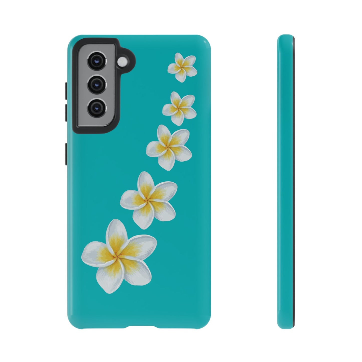 Flower Me Blue Durable Phone Case