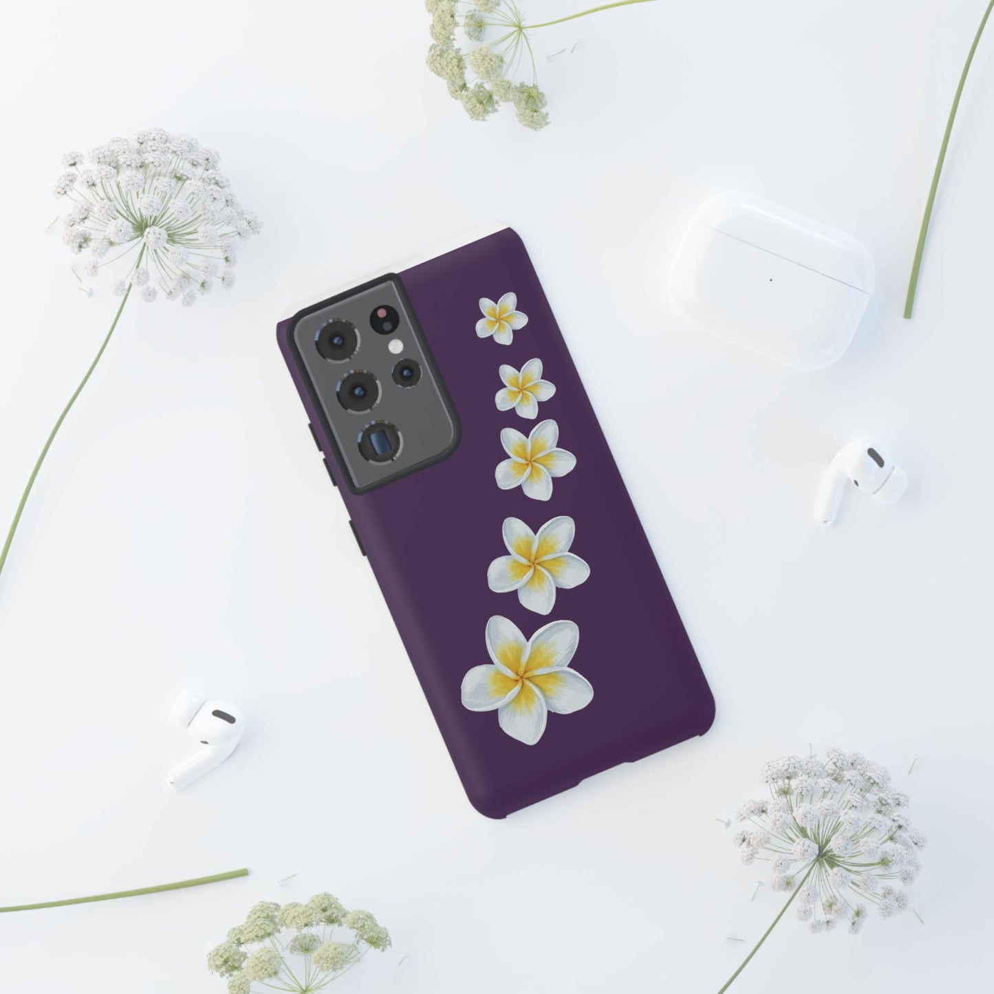 Flower Me Purple Durable Phone Case