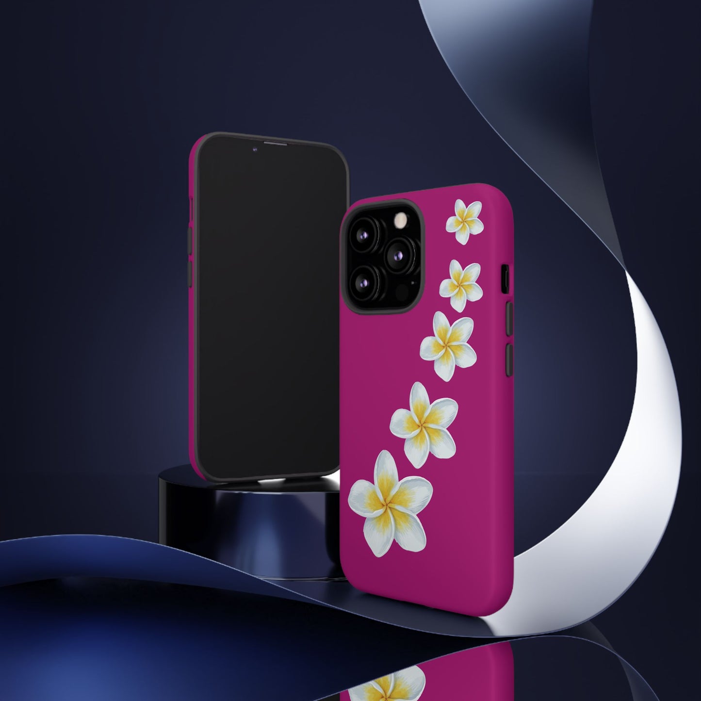 Flower Me Fuchsia Durable Phone Case