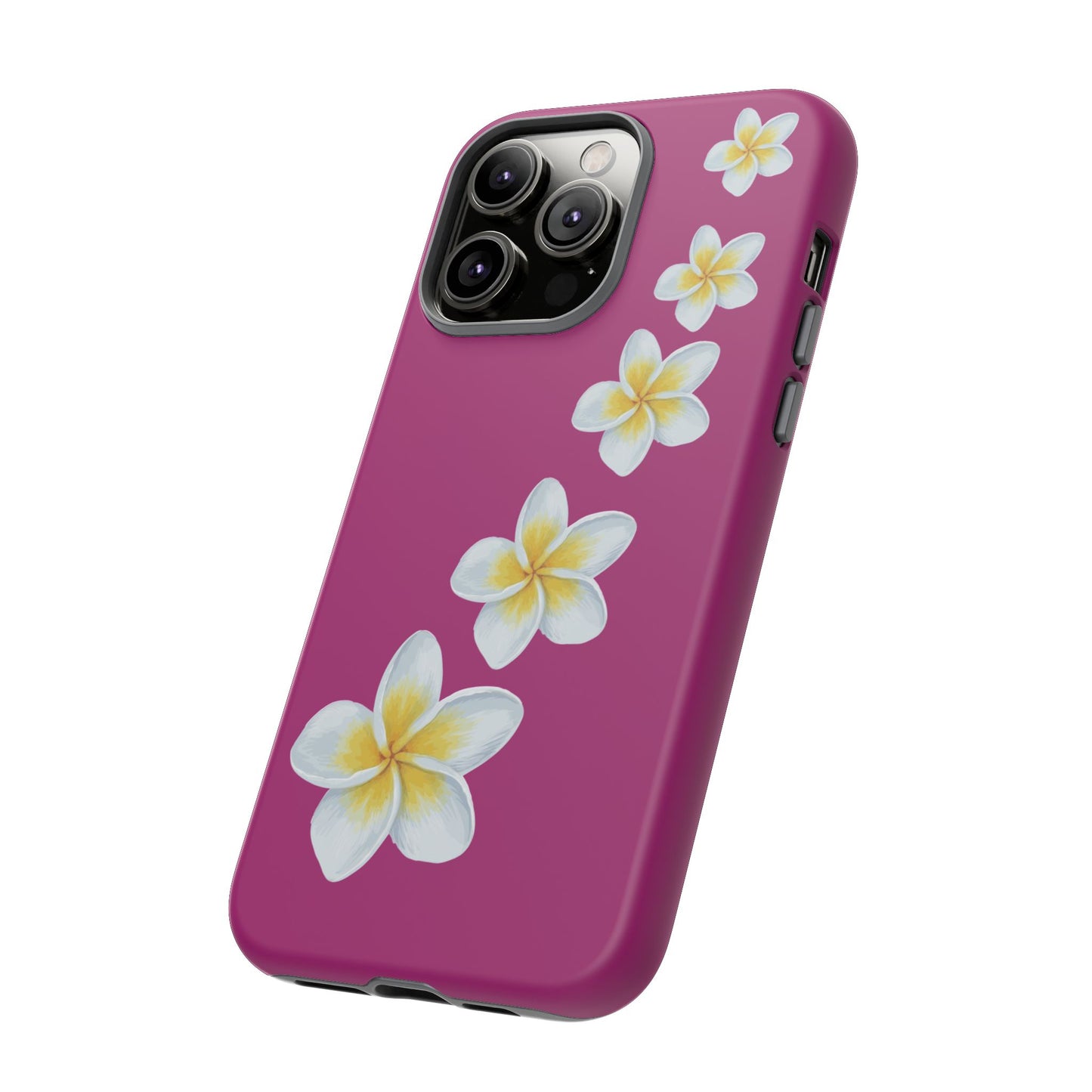Flower Me Fuchsia Durable Phone Case