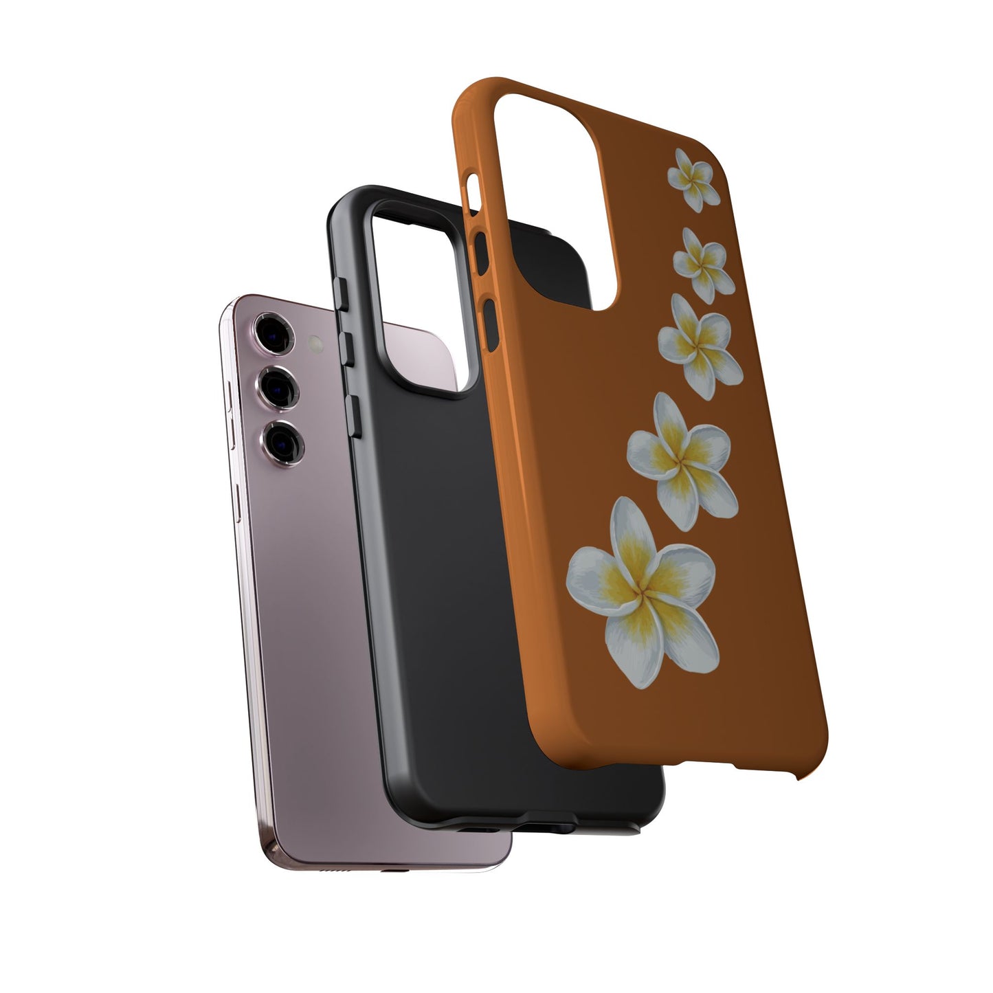 Flower Me Orange Durable Phone Cases