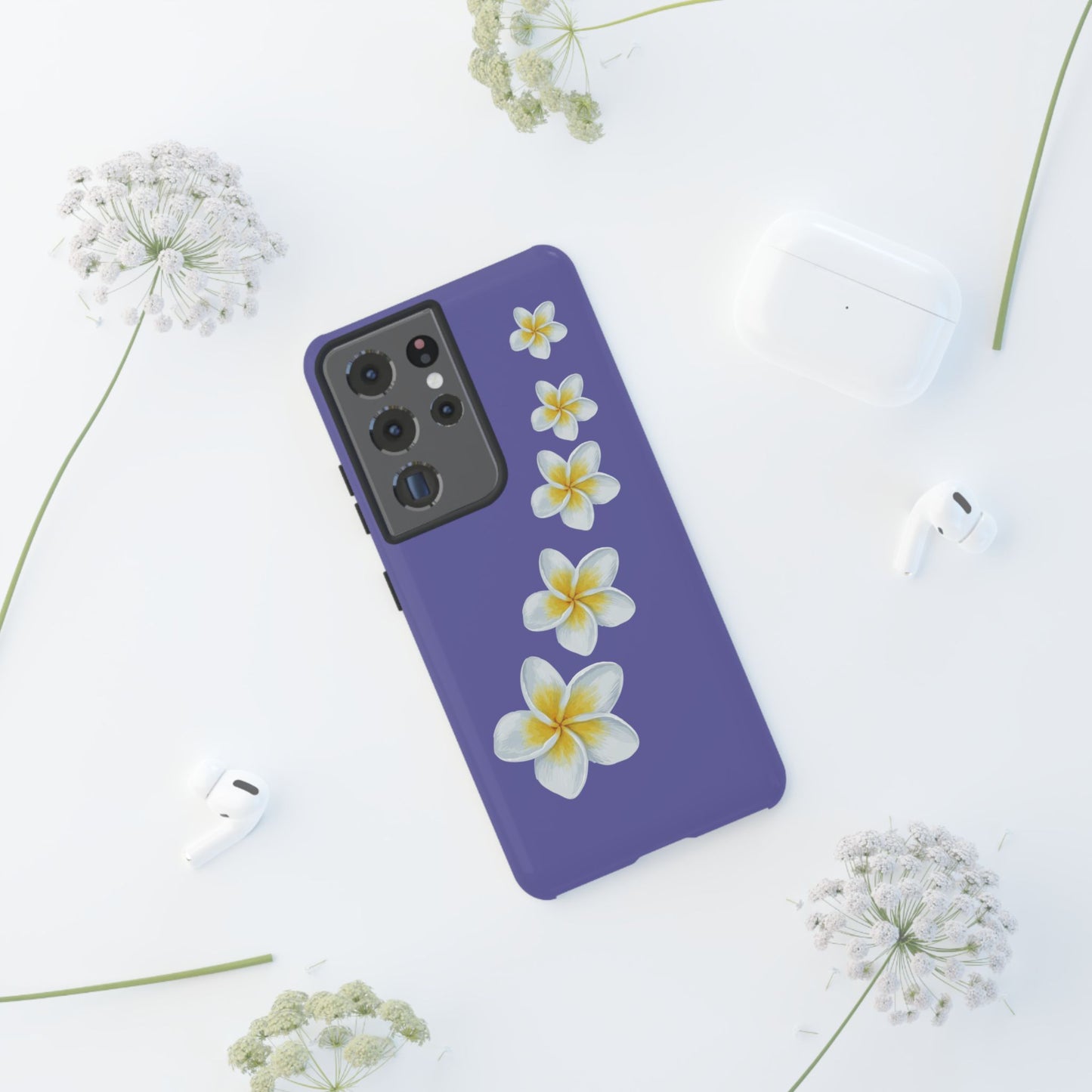 Flower Me Indigo Durable Phone Case