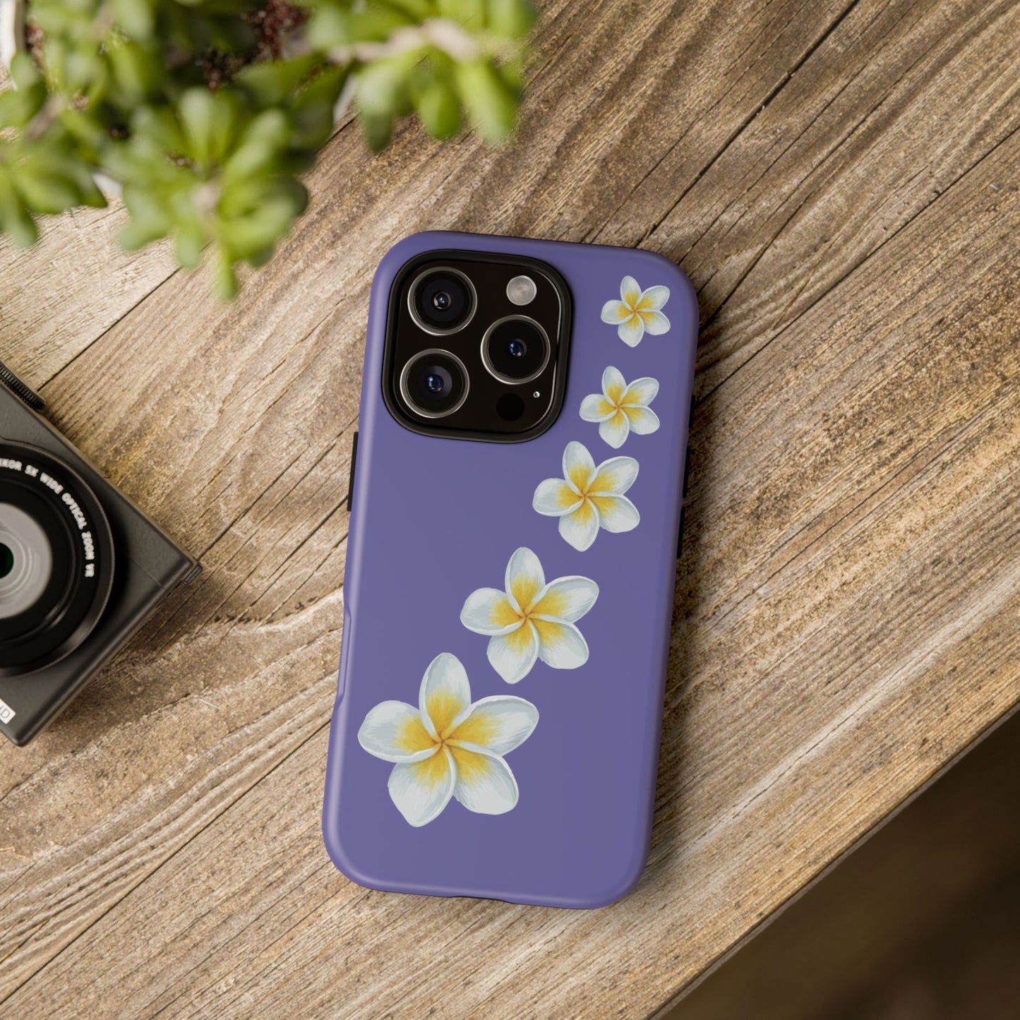 Flower Me Indigo Durable Phone Case