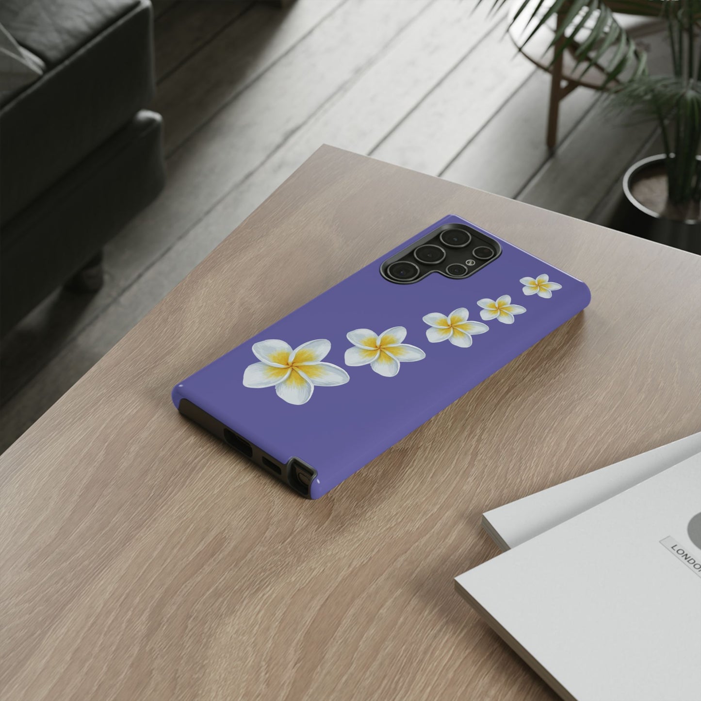 Flower Me Indigo Durable Phone Case
