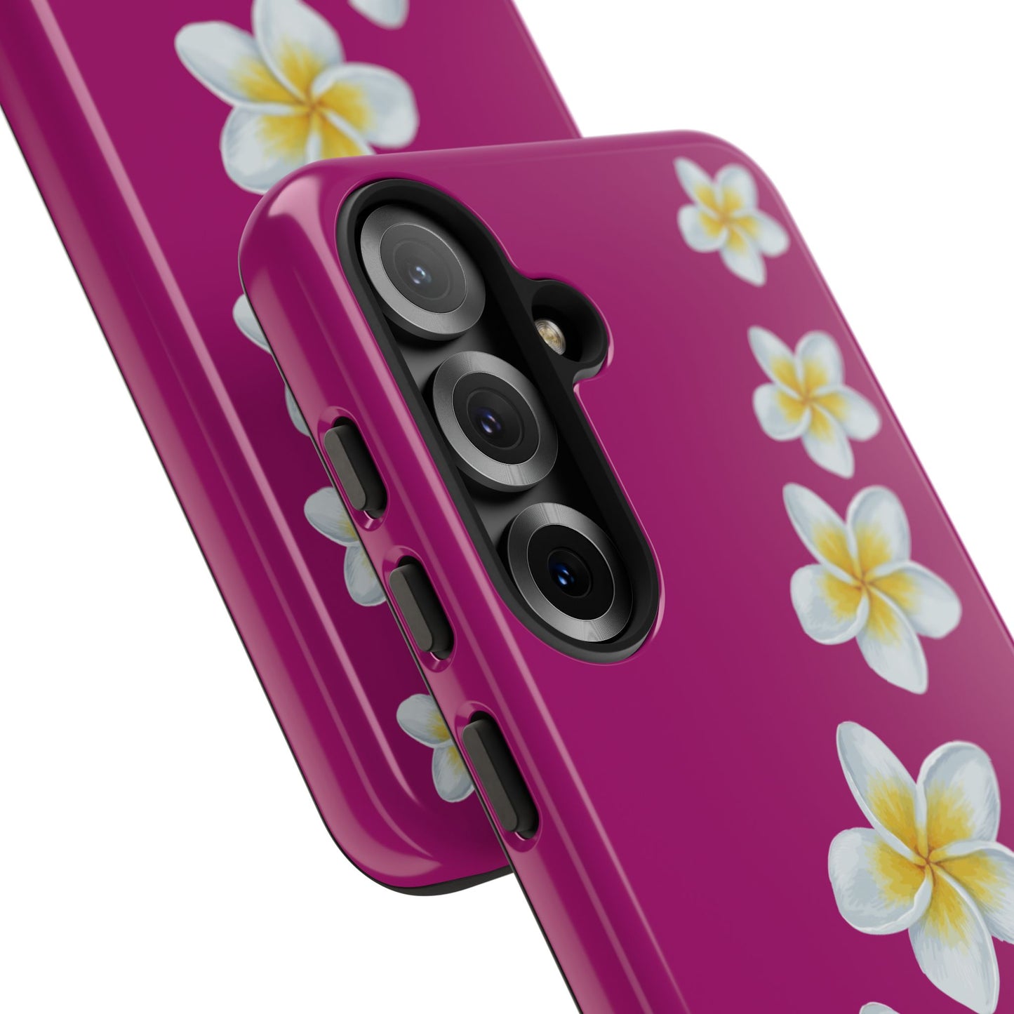 Flower Me Fuchsia Durable Phone Case