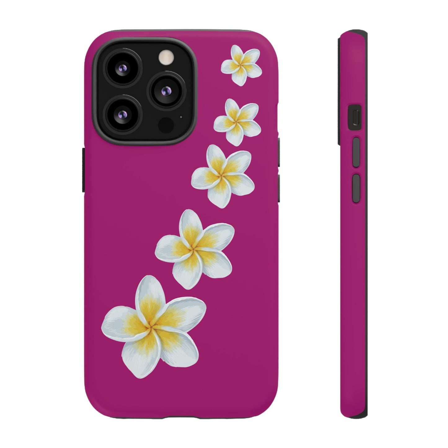 Flower Me Fuchsia Durable Phone Case