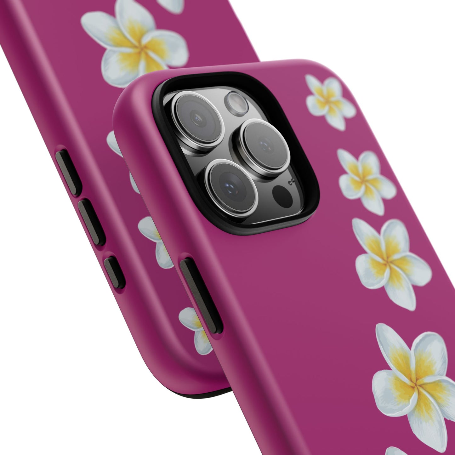 Flower Me Fuchsia Durable Phone Case