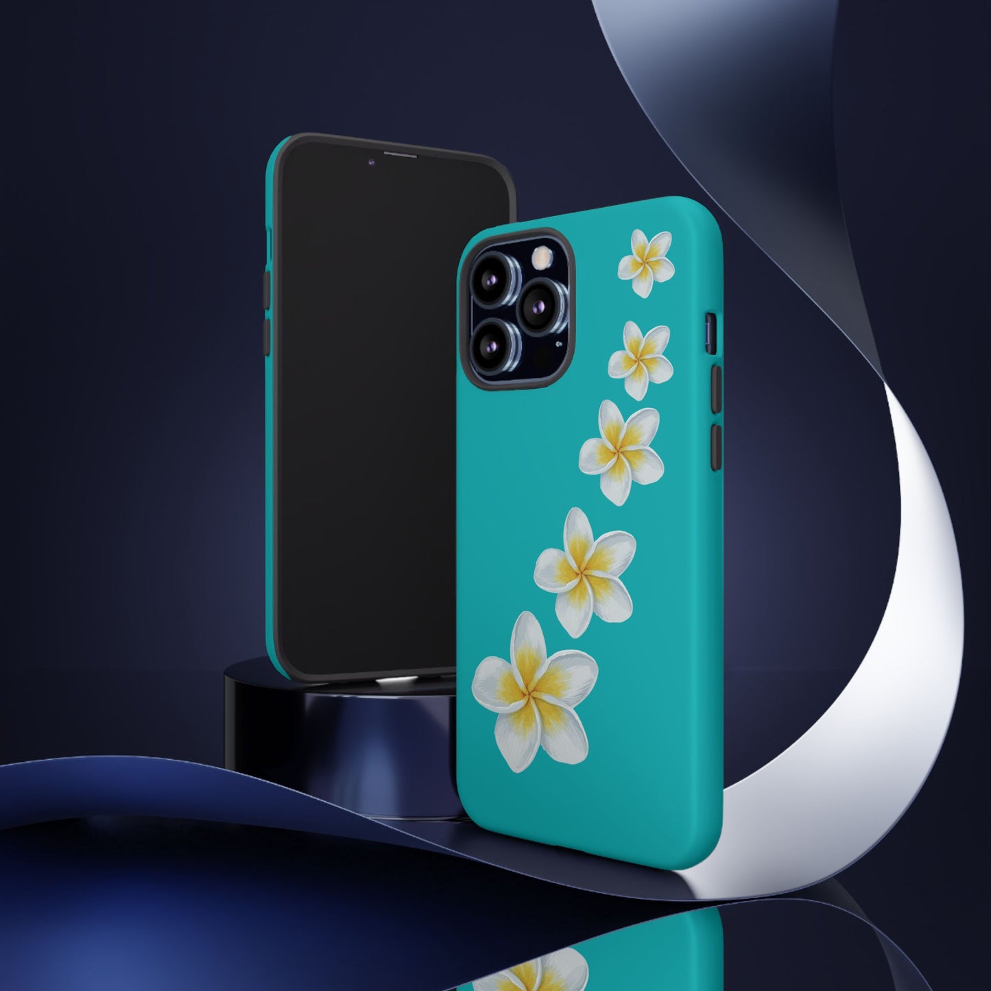 Flower Me Blue Durable Phone Case