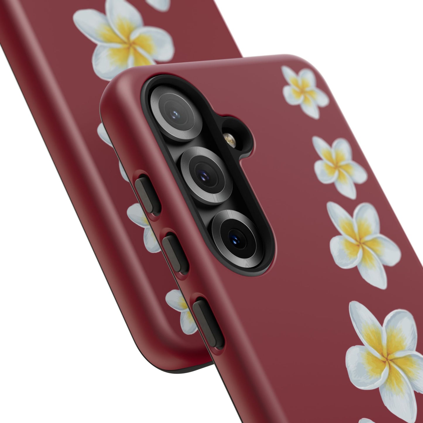 Flower Me Burgundy Durable Phone Case