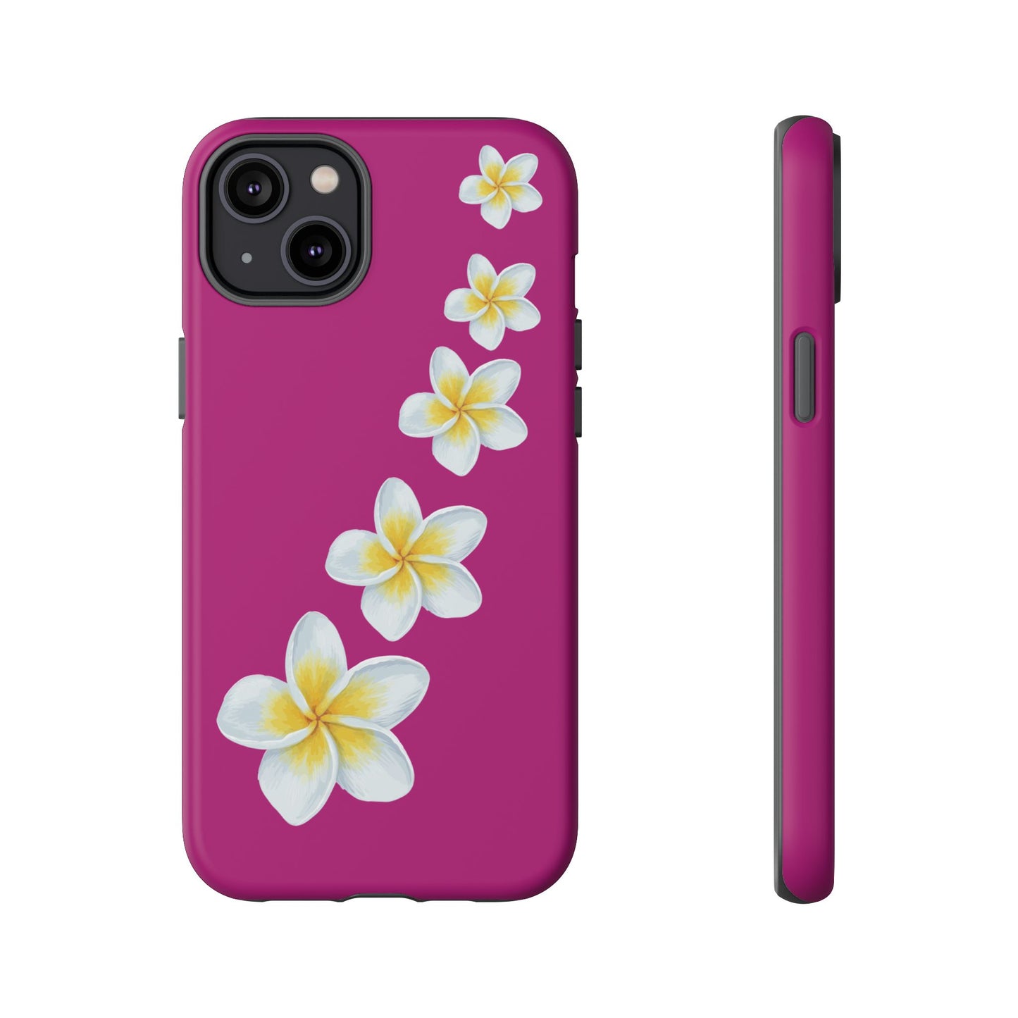 Flower Me Fuchsia Durable Phone Case