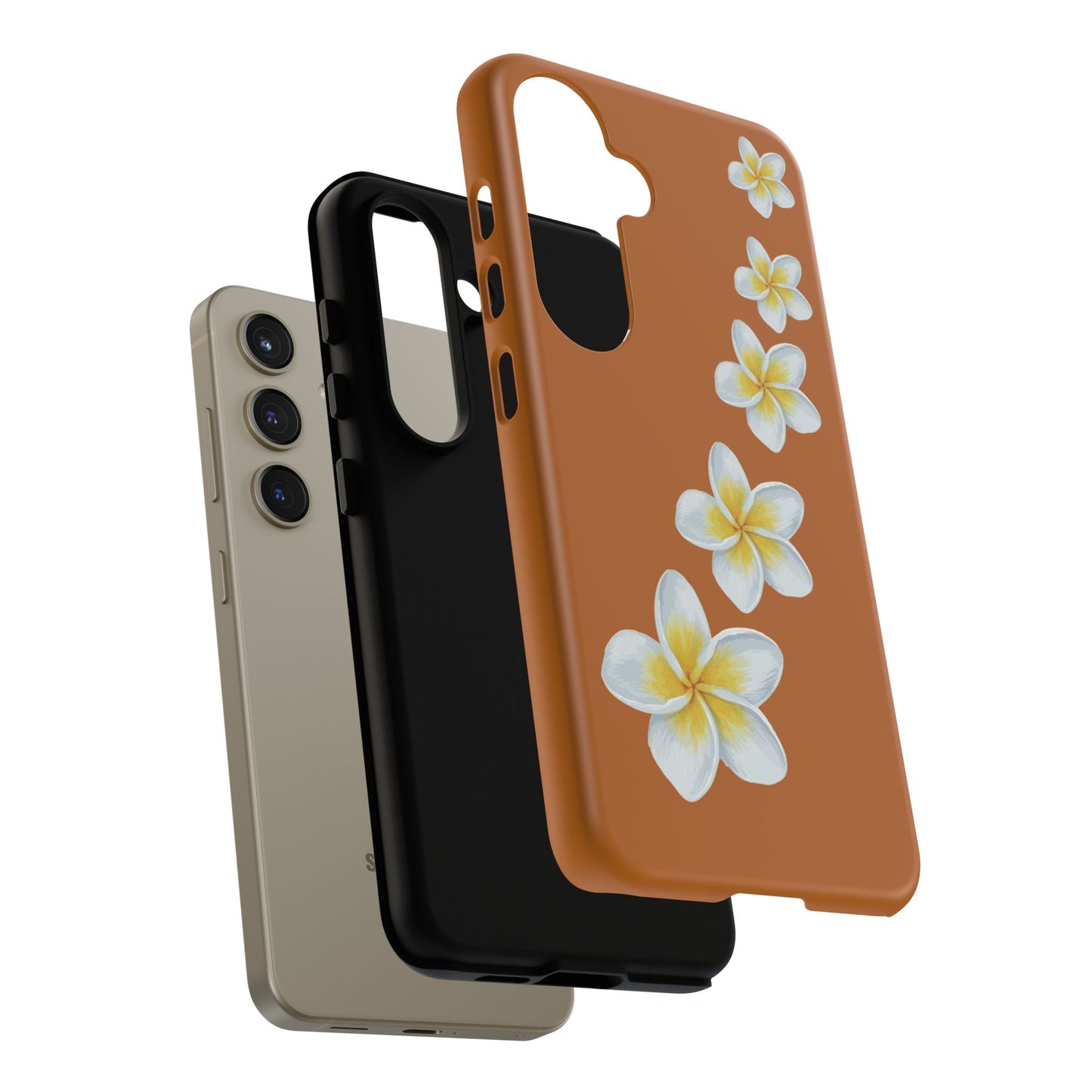 Flower Me Orange Durable Phone Cases