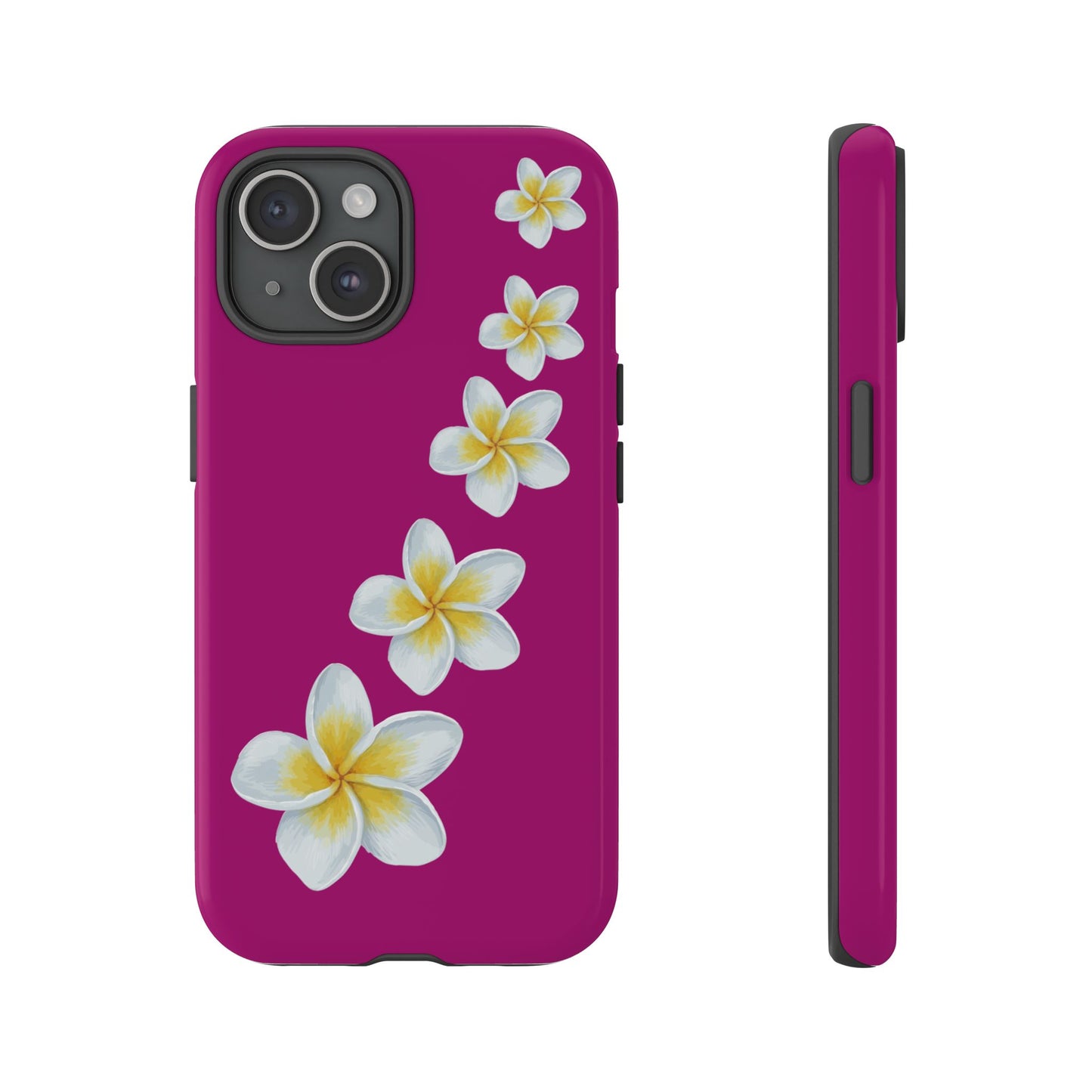 Flower Me Fuchsia Durable Phone Case