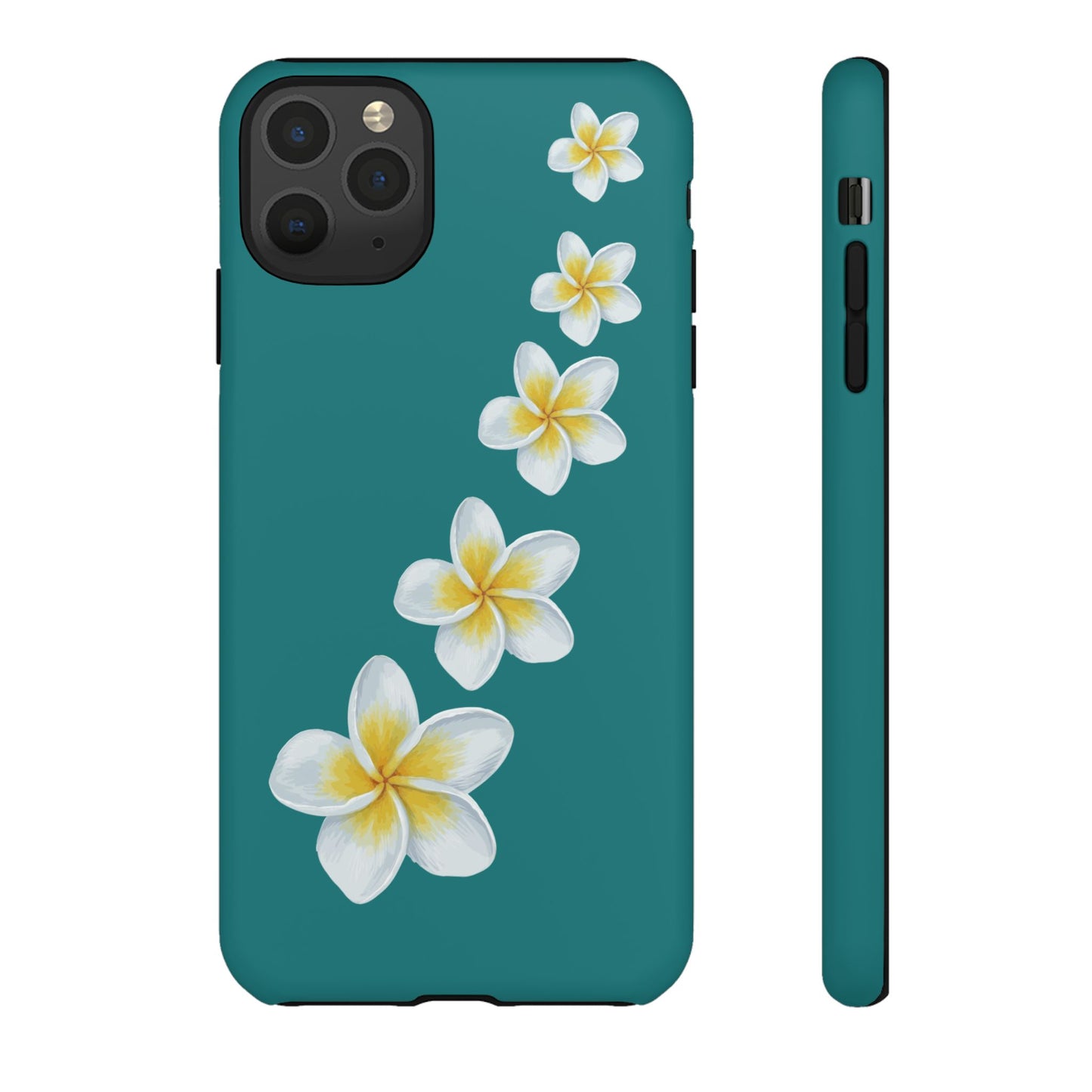 Flower Me Teal Durable Phone Case