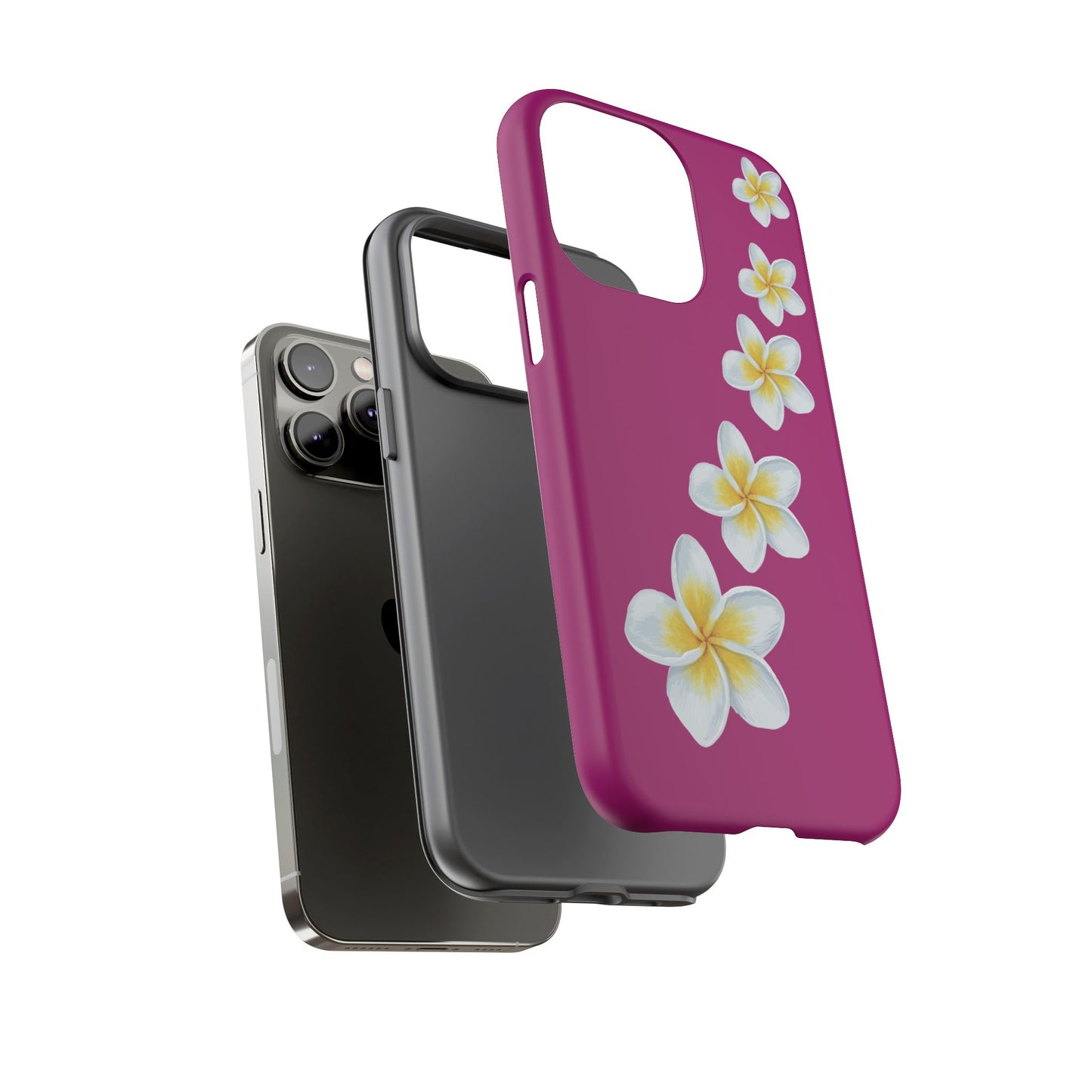 Flower Me Fuchsia Durable Phone Case