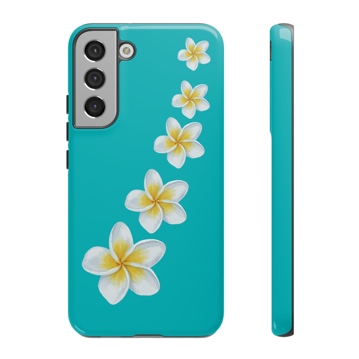 Flower Me Blue Durable Phone Case