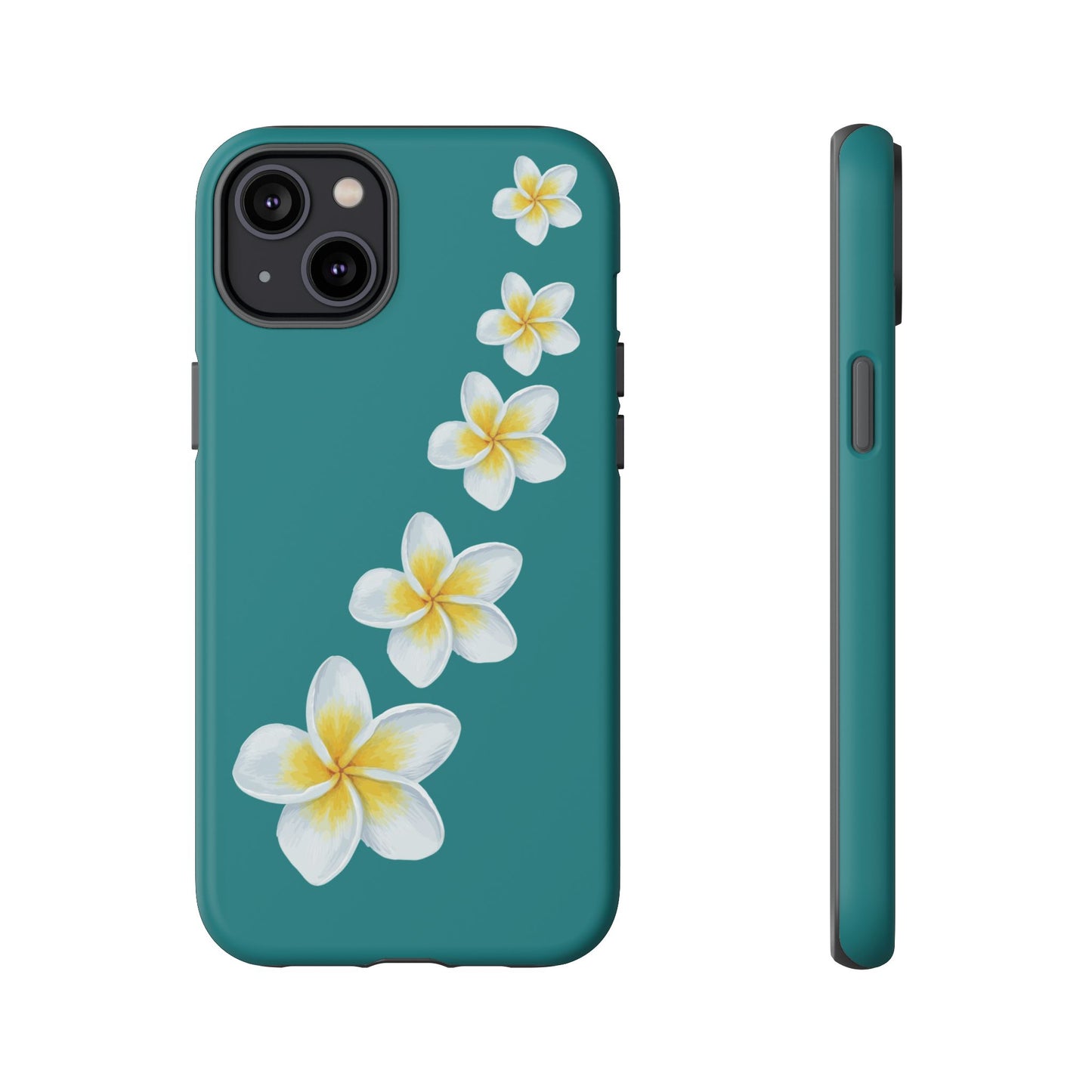 Flower Me Teal Durable Phone Case