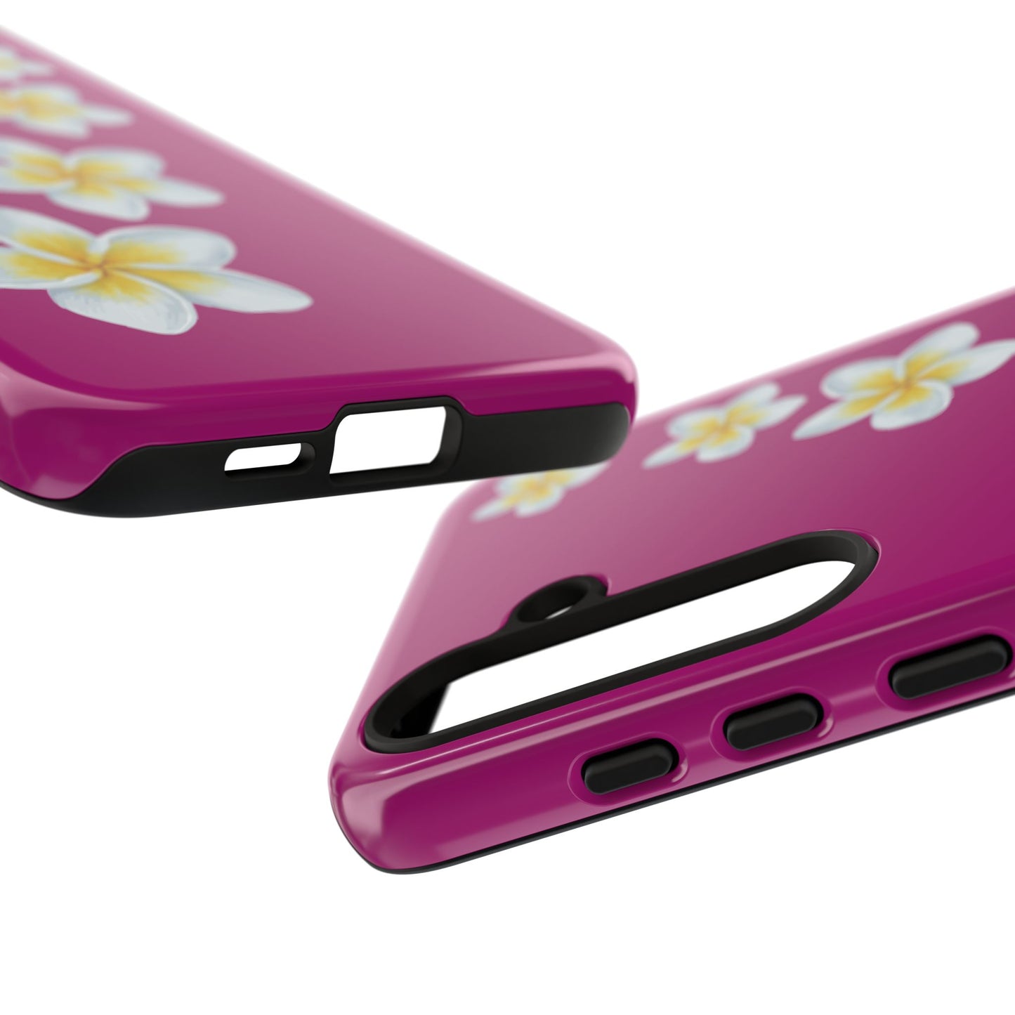 Flower Me Fuchsia Durable Phone Case