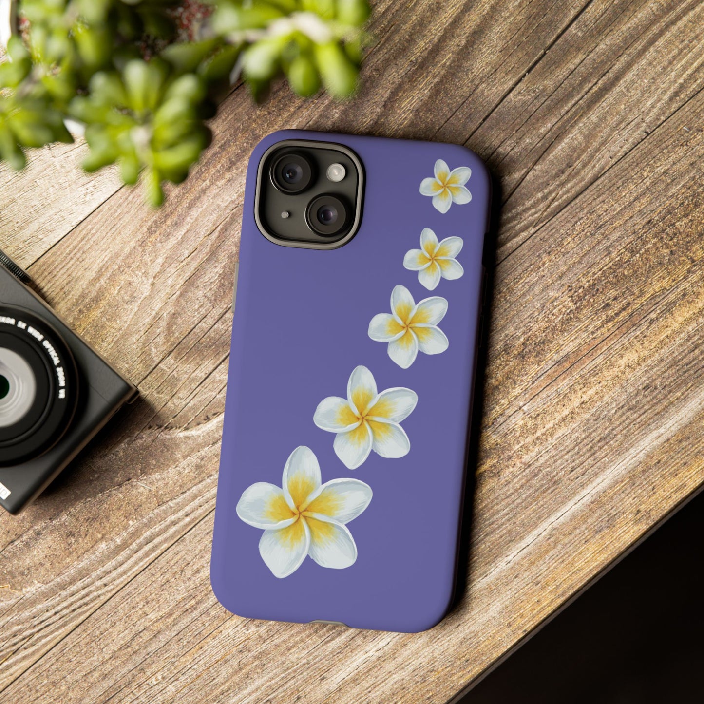 Flower Me Indigo Durable Phone Case