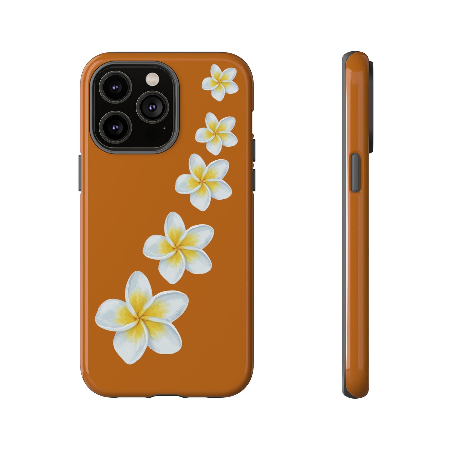 Flower Me Orange Durable Phone Cases