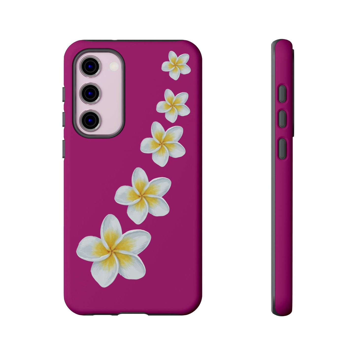 Flower Me Fuchsia Durable Phone Case