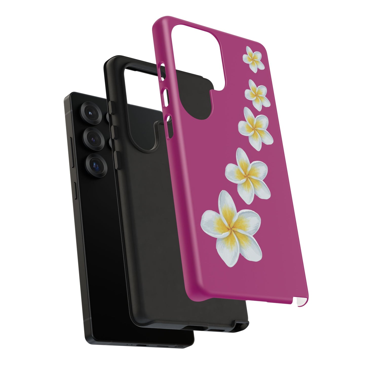 Flower Me Fuchsia Durable Phone Case