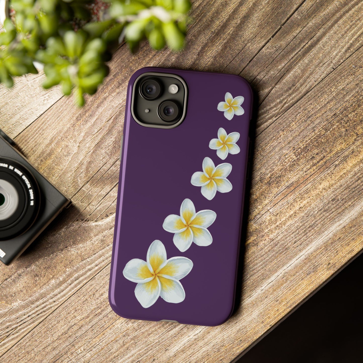 Flower Me Purple Durable Phone Case