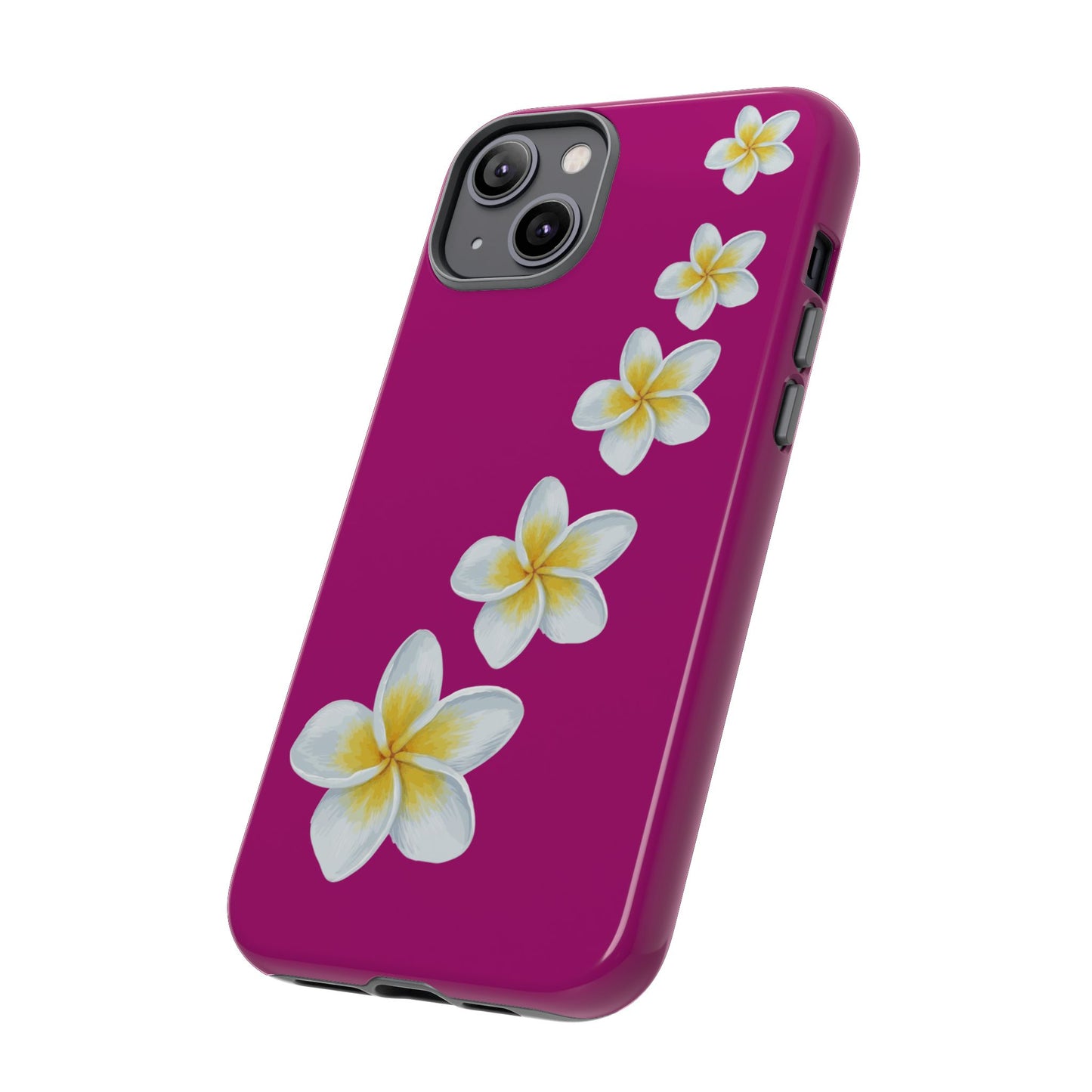 Flower Me Fuchsia Durable Phone Case