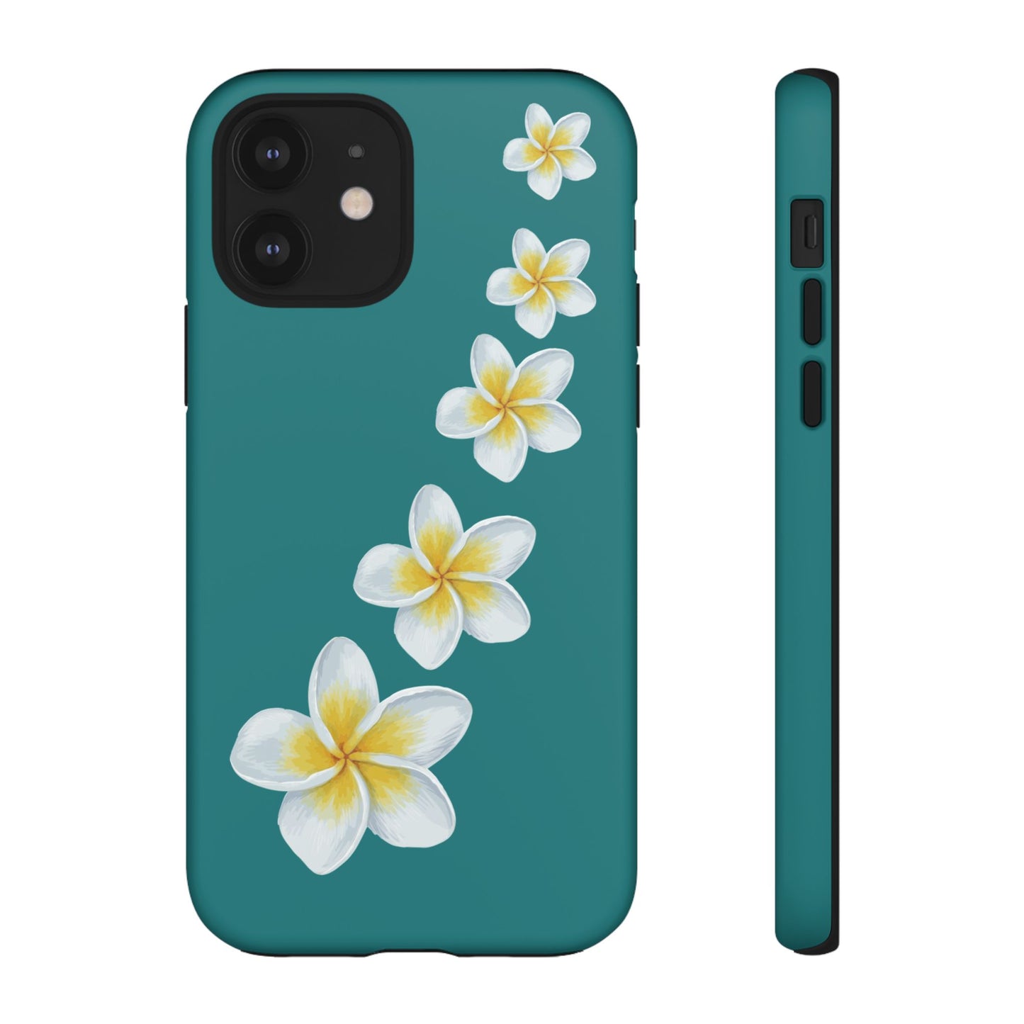 Flower Me Teal Durable Phone Case