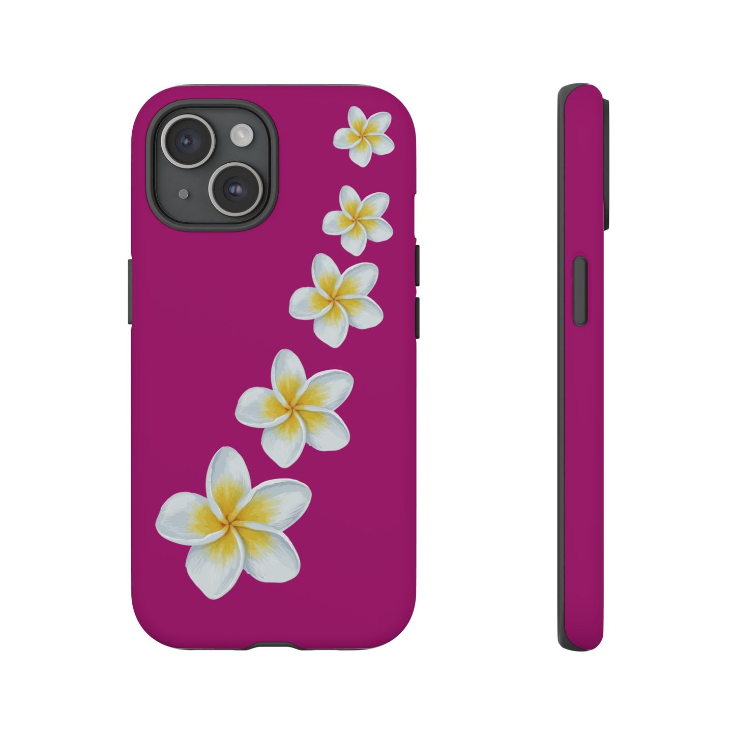 Flower Me Fuchsia Durable Phone Case