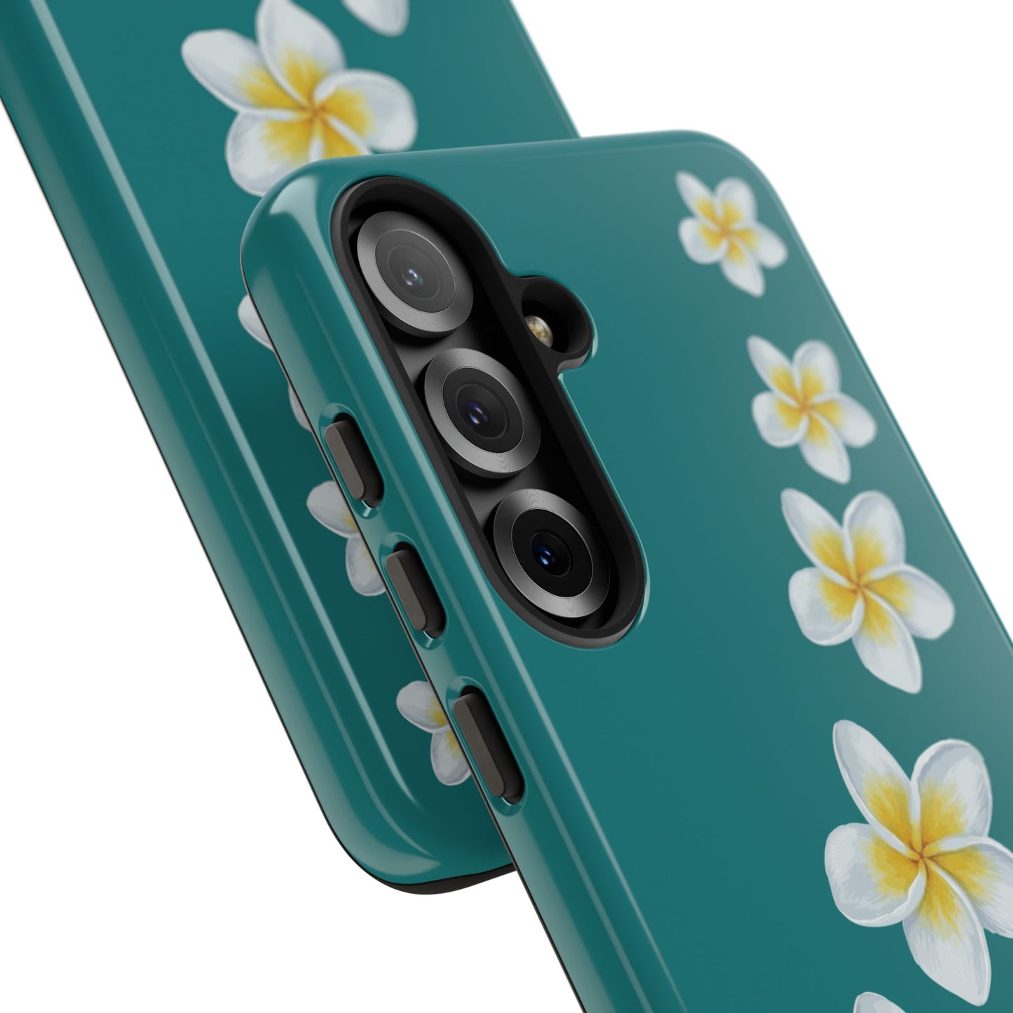 Flower Me Teal Durable Phone Case