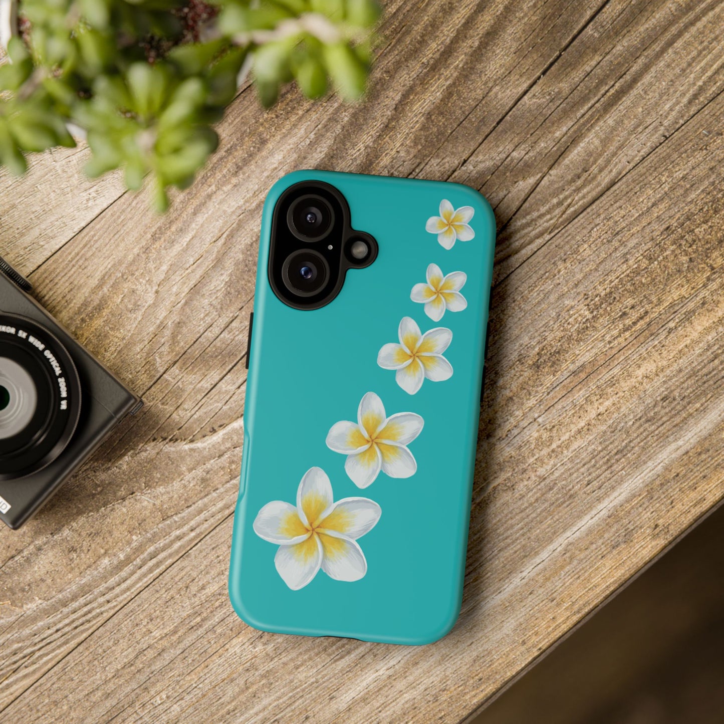 Flower Me Blue Durable Phone Case